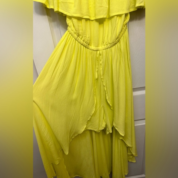 Torrid size 00 M/L Midi Gauze Off-Shoulder WalkThrough Dress - Picture 7 of 8